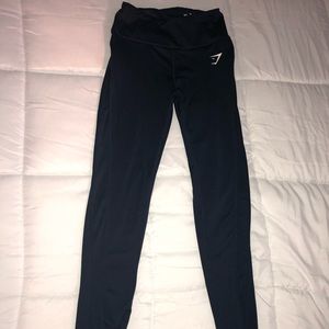 Navy colored gymshark dry sculpture leggings